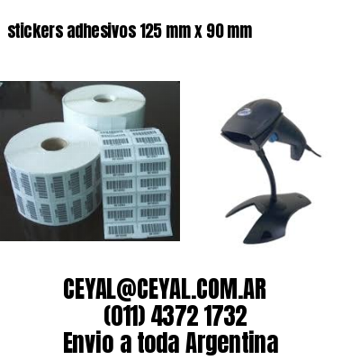 stickers adhesivos 125 mm x 90 mm