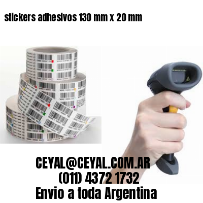 stickers adhesivos 130 mm x 20 mm