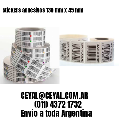 stickers adhesivos 130 mm x 45 mm