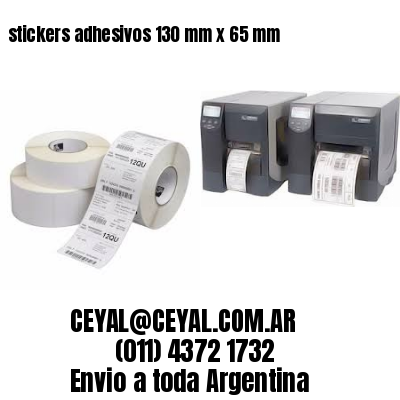 stickers adhesivos 130 mm x 65 mm