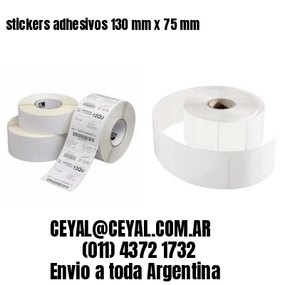 stickers adhesivos 130 mm x 75 mm