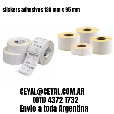 stickers adhesivos 130 mm x 95 mm