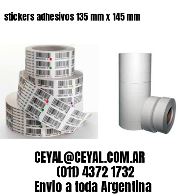stickers adhesivos 135 mm x 145 mm