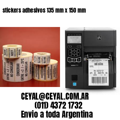 stickers adhesivos 135 mm x 150 mm