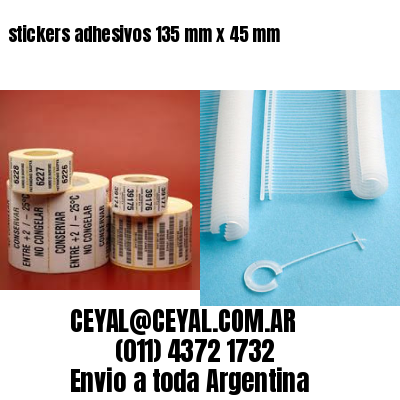stickers adhesivos 135 mm x 45 mm