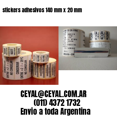 stickers adhesivos 140 mm x 20 mm