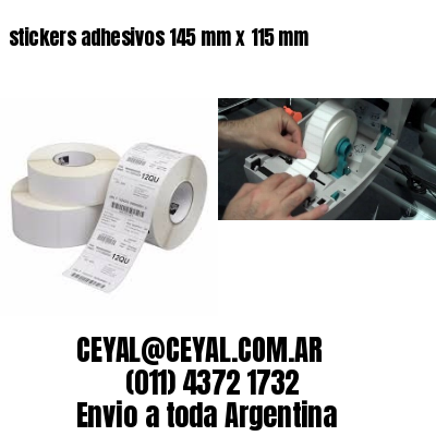 stickers adhesivos 145 mm x 115 mm