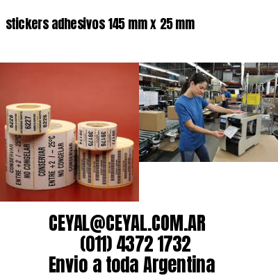 stickers adhesivos 145 mm x 25 mm