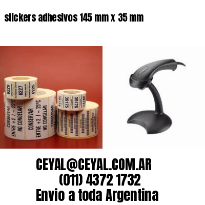 stickers adhesivos 145 mm x 35 mm