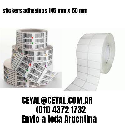 stickers adhesivos 145 mm x 50 mm