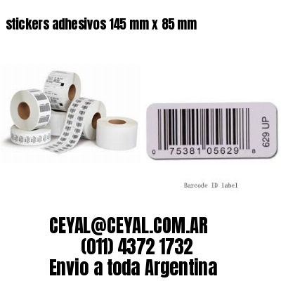 stickers adhesivos 145 mm x 85 mm