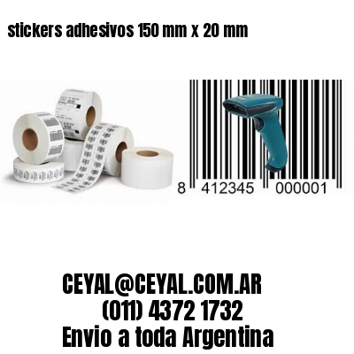 stickers adhesivos 150 mm x 20 mm