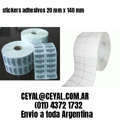 stickers adhesivos 20 mm x 140 mm