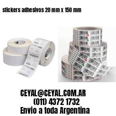 stickers adhesivos 20 mm x 150 mm