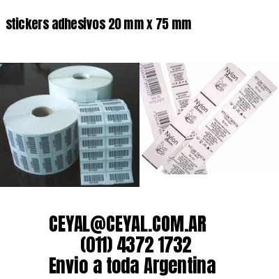 stickers adhesivos 20 mm x 75 mm