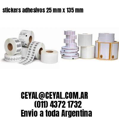 stickers adhesivos 25 mm x 135 mm