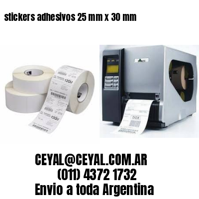 stickers adhesivos 25 mm x 30 mm
