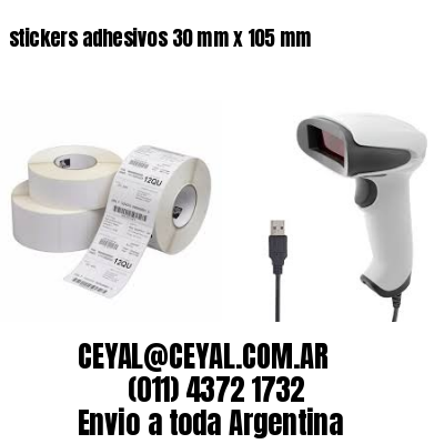 stickers adhesivos 30 mm x 105 mm