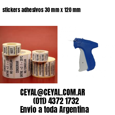 stickers adhesivos 30 mm x 120 mm