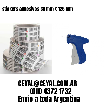 stickers adhesivos 30 mm x 125 mm