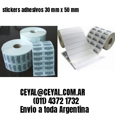 stickers adhesivos 30 mm x 50 mm