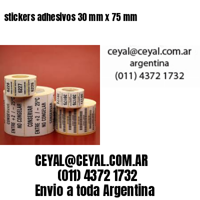 stickers adhesivos 30 mm x 75 mm