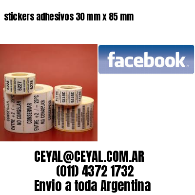 stickers adhesivos 30 mm x 85 mm