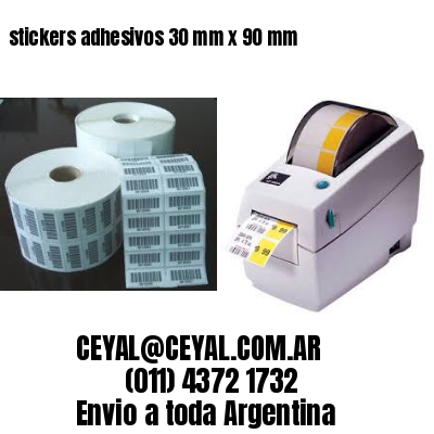 stickers adhesivos 30 mm x 90 mm