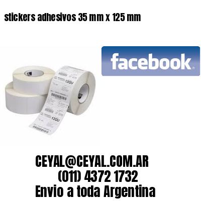 stickers adhesivos 35 mm x 125 mm