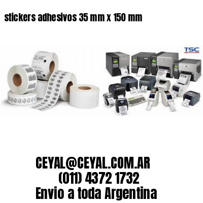 stickers adhesivos 35 mm x 150 mm
