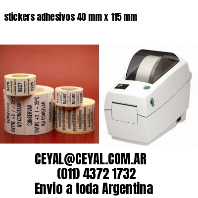 stickers adhesivos 40 mm x 115 mm