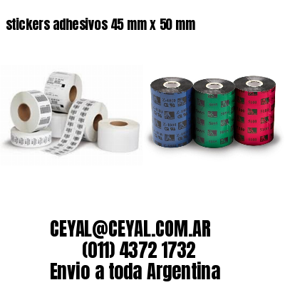 stickers adhesivos 45 mm x 50 mm