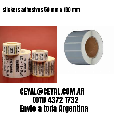 stickers adhesivos 50 mm x 130 mm