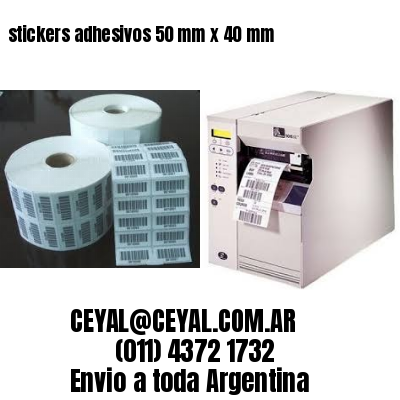 stickers adhesivos 50 mm x 40 mm