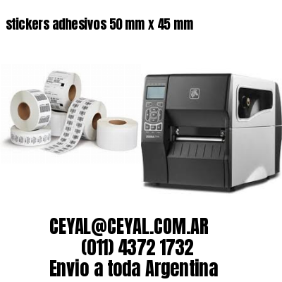 stickers adhesivos 50 mm x 45 mm