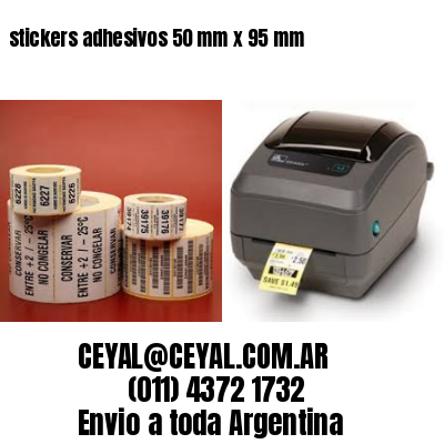 stickers adhesivos 50 mm x 95 mm