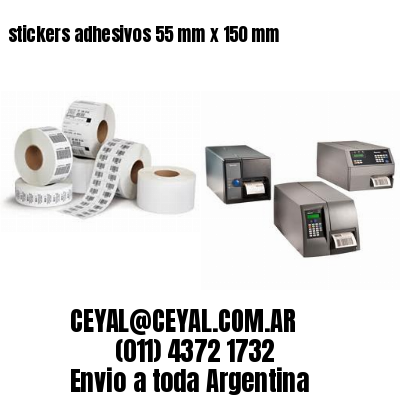 stickers adhesivos 55 mm x 150 mm