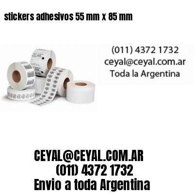stickers adhesivos 55 mm x 85 mm