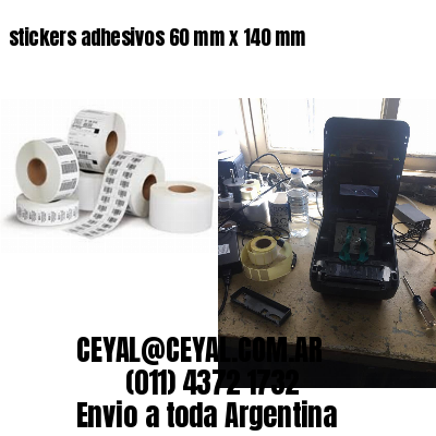 stickers adhesivos 60 mm x 140 mm