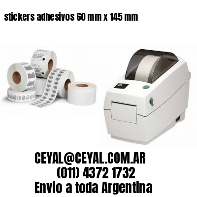 stickers adhesivos 60 mm x 145 mm
