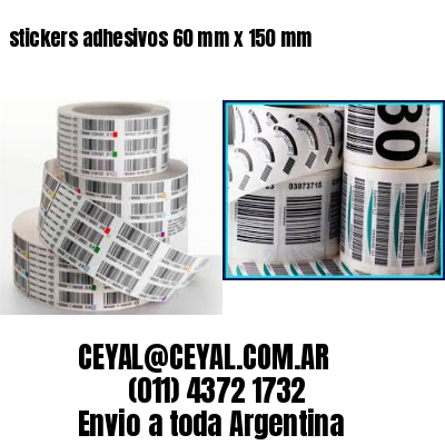 stickers adhesivos 60 mm x 150 mm