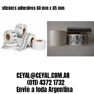 stickers adhesivos 60 mm x 65 mm