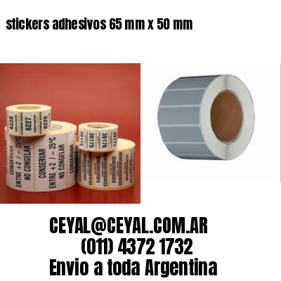 stickers adhesivos 65 mm x 50 mm