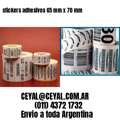 stickers adhesivos 65 mm x 70 mm