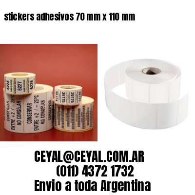 stickers adhesivos 70 mm x 110 mm