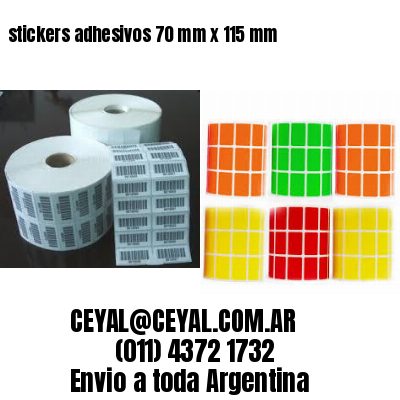 stickers adhesivos 70 mm x 115 mm