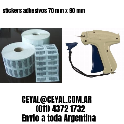 stickers adhesivos 70 mm x 90 mm
