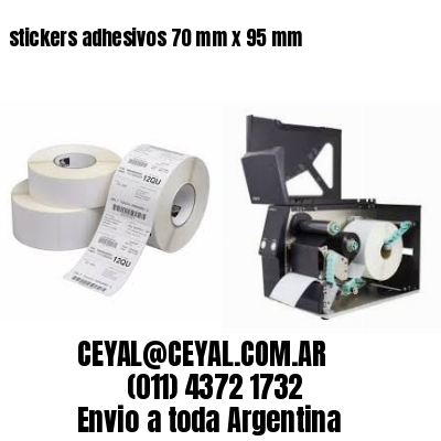 stickers adhesivos 70 mm x 95 mm