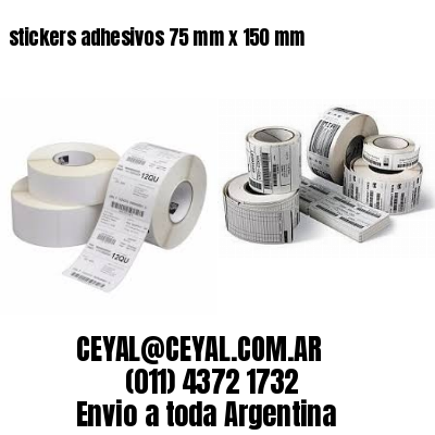 stickers adhesivos 75 mm x 150 mm