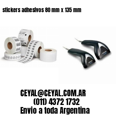 stickers adhesivos 80 mm x 135 mm